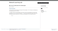 Desktop Screenshot of networklearninglab.wordpress.com