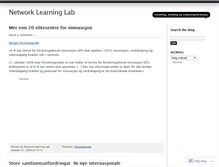 Tablet Screenshot of networklearninglab.wordpress.com