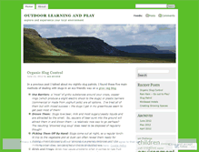 Tablet Screenshot of outdoorlearningandplay.wordpress.com