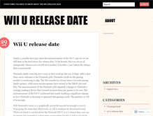 Tablet Screenshot of nintendowiiureleasedate.wordpress.com