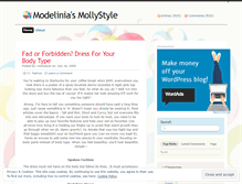 Tablet Screenshot of mollystyle.wordpress.com