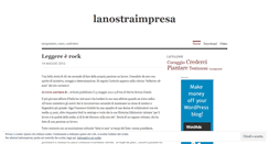 Desktop Screenshot of lanostraimpresa.wordpress.com