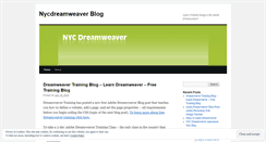 Desktop Screenshot of nycdreamweaver.wordpress.com