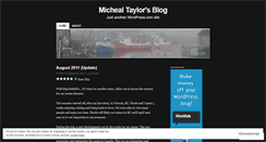 Desktop Screenshot of michealtaylor.wordpress.com