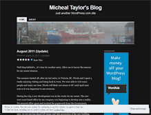 Tablet Screenshot of michealtaylor.wordpress.com