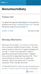 Mobile Screenshot of mamaheartsbaby.wordpress.com