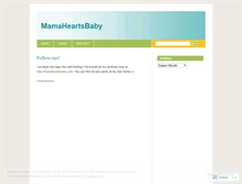 Tablet Screenshot of mamaheartsbaby.wordpress.com