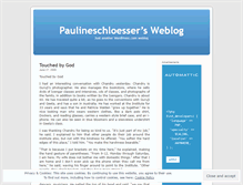 Tablet Screenshot of paulineschloesser.wordpress.com