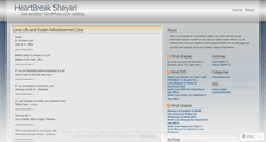 Desktop Screenshot of heartbreakshayari.wordpress.com
