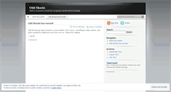 Desktop Screenshot of oddshocks.wordpress.com