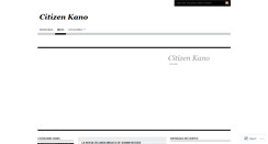 Desktop Screenshot of citizenkano.wordpress.com