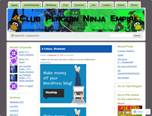 Tablet Screenshot of clubpenguinninjaempire.wordpress.com