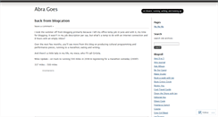 Desktop Screenshot of abragoes.wordpress.com