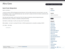 Tablet Screenshot of abragoes.wordpress.com