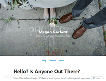 Tablet Screenshot of megancorbett.wordpress.com