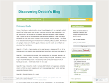 Tablet Screenshot of discoveringdebbie.wordpress.com