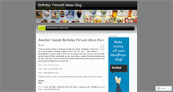 Desktop Screenshot of birthdaypresentideas.wordpress.com