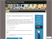 Tablet Screenshot of birthdaypresentideas.wordpress.com