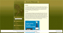 Desktop Screenshot of ealesdisease.wordpress.com
