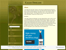 Tablet Screenshot of ealesdisease.wordpress.com