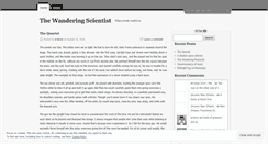 Desktop Screenshot of phdwander.wordpress.com