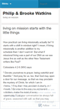 Mobile Screenshot of livingonmission.wordpress.com