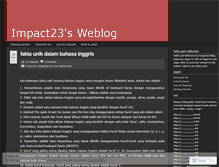 Tablet Screenshot of impact23.wordpress.com