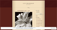 Desktop Screenshot of lilybradshaw.wordpress.com