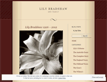 Tablet Screenshot of lilybradshaw.wordpress.com