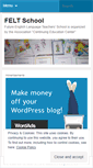 Mobile Screenshot of feltschool.wordpress.com