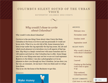 Tablet Screenshot of columbusscene.wordpress.com