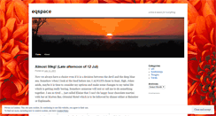 Desktop Screenshot of eqspace.wordpress.com