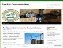 Tablet Screenshot of greatfallsinc.wordpress.com