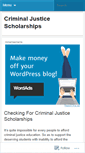 Mobile Screenshot of criminaljusticescholarships.wordpress.com