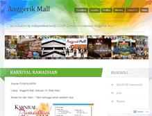 Tablet Screenshot of anggerikmall.wordpress.com