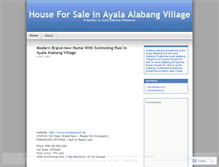 Tablet Screenshot of houseforsaleayalaalabang.wordpress.com