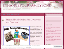 Tablet Screenshot of enhanceyourfamilybond.wordpress.com