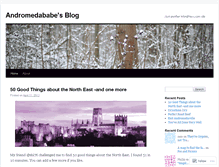 Tablet Screenshot of andromedababe.wordpress.com