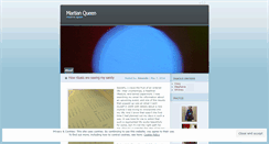 Desktop Screenshot of martianqueen.wordpress.com