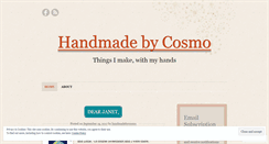 Desktop Screenshot of handmadebycosmo.wordpress.com