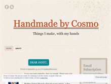 Tablet Screenshot of handmadebycosmo.wordpress.com
