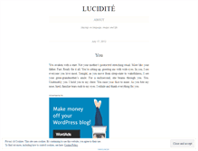Tablet Screenshot of luciditewriting.wordpress.com
