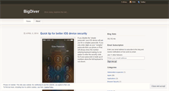 Desktop Screenshot of bigdiver.wordpress.com