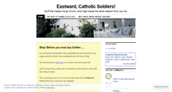 Desktop Screenshot of eastwardcatholicsoldiers.wordpress.com