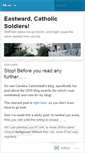 Mobile Screenshot of eastwardcatholicsoldiers.wordpress.com