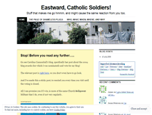 Tablet Screenshot of eastwardcatholicsoldiers.wordpress.com