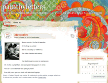 Tablet Screenshot of paintbyletters.wordpress.com