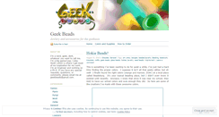 Desktop Screenshot of geekbeads.wordpress.com