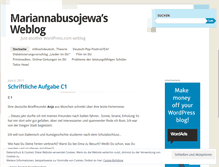 Tablet Screenshot of mariannabusojewa.wordpress.com