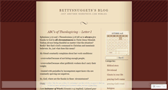 Desktop Screenshot of bettysnuggets.wordpress.com